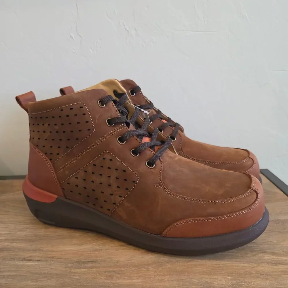 Drew Murphy Boots Mens 12 6E Extra Wide Camel Leather Orthopedic Comfort NWOB